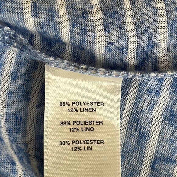 Chico's Zenergy Tunic Size 2 (12) Allyssa Linen Blend - Picture 14 of 14